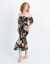 Billabong Clothing XS Hawaiian Off-The-Shoulder Dress