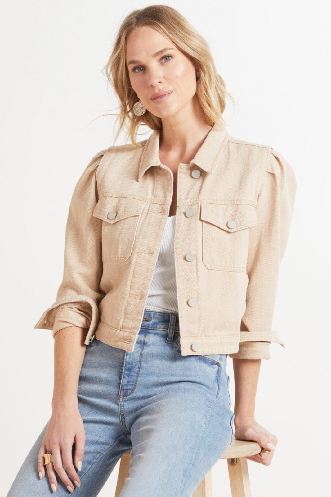 Rose Dust Denim Jacket