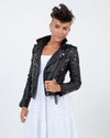 BLANKNYC Clothing XS Embellished Leather Jacket