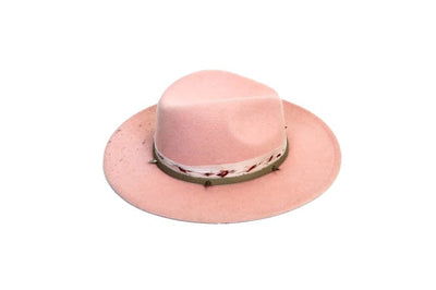 Bone By Dawn Accessories One Size Splattered Pale Pink Wide Brim Hat