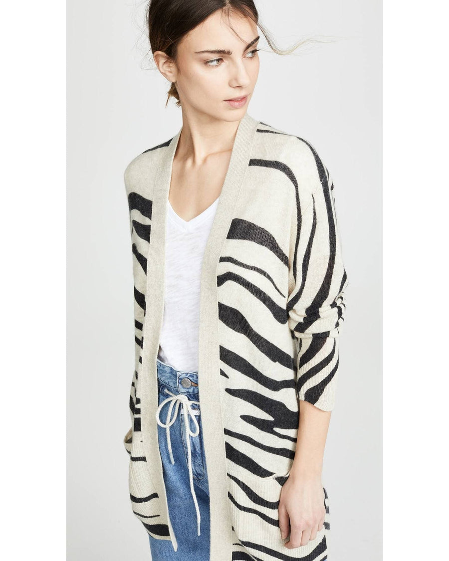 Brochu Walker Clothing XS Zebra Cashmere Cardigan