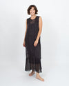 Burning Torch Clothing Small Embroidered Maxi Dress