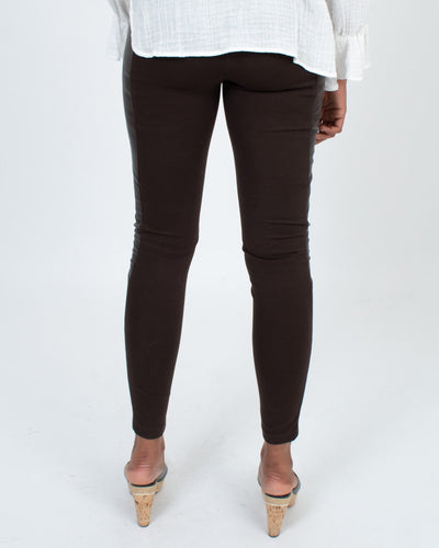 Burning Torch Clothing Small Faux Leather Paneled Leggings