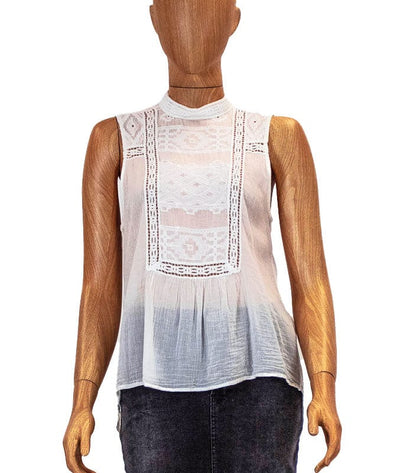 Burning Torch Clothing XS Embroidered Sheer Tank