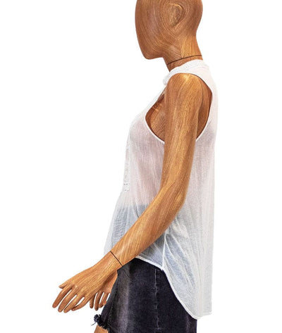 Burning Torch Clothing XS Embroidered Sheer Tank