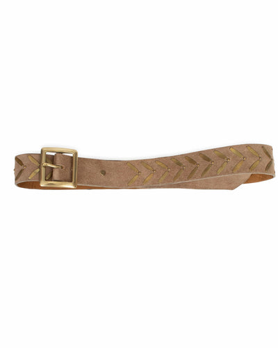 Calleen Cordero Accessories Medium Suede and Metal 1.5" Belt