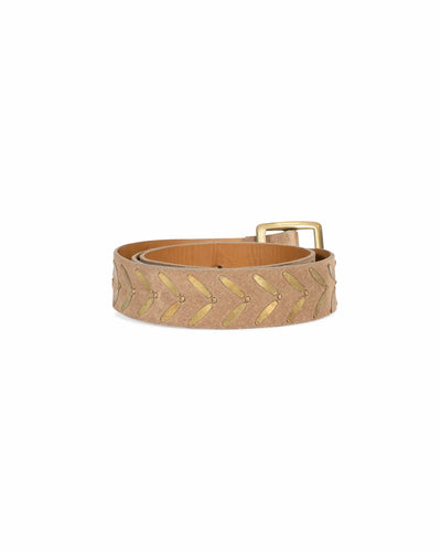 Calleen Cordero Accessories Medium Suede and Metal 1.5" Belt