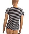 Calvin Rucker Clothing Large Distressed Stripe Tee