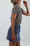Calvin Rucker Clothing Large Distressed Stripe Tee