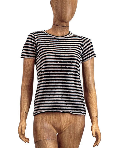 Calvin Rucker Clothing Large Distressed Stripe Tee