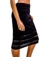 Calvin Rucker Clothing Large Embroidered Skirt with Silk Slip