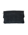 Campomaggi Teodorano Bags One Size Dark Green Leather Foldover Clutch with Crossbody Strap