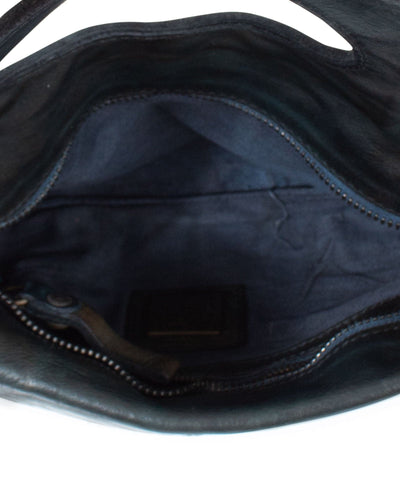 Campomaggi Teodorano Bags One Size Dark Green Leather Foldover Clutch with Crossbody Strap
