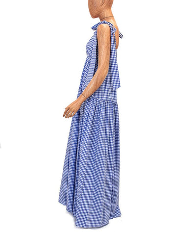 Caroline Constas Clothing Small Gingham Maxi Dress