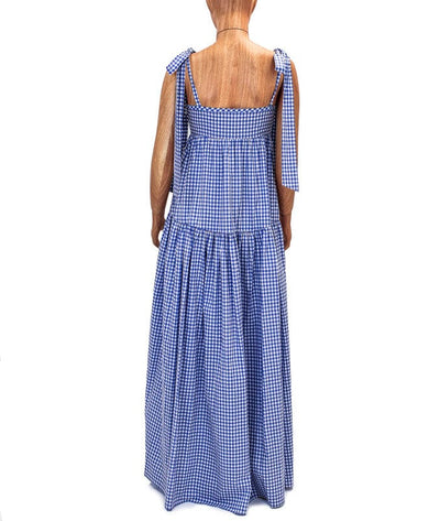 Caroline Constas Clothing Small Gingham Maxi Dress