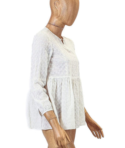 CH Caroline Herrera Clothing Small | US 4 Eyelet Peasant Top