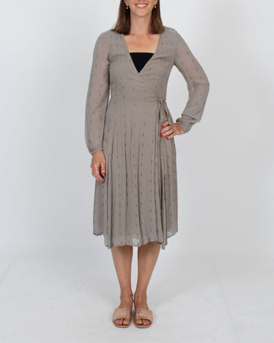 Chan Luu Clothing Small Embellished Wrap Dress