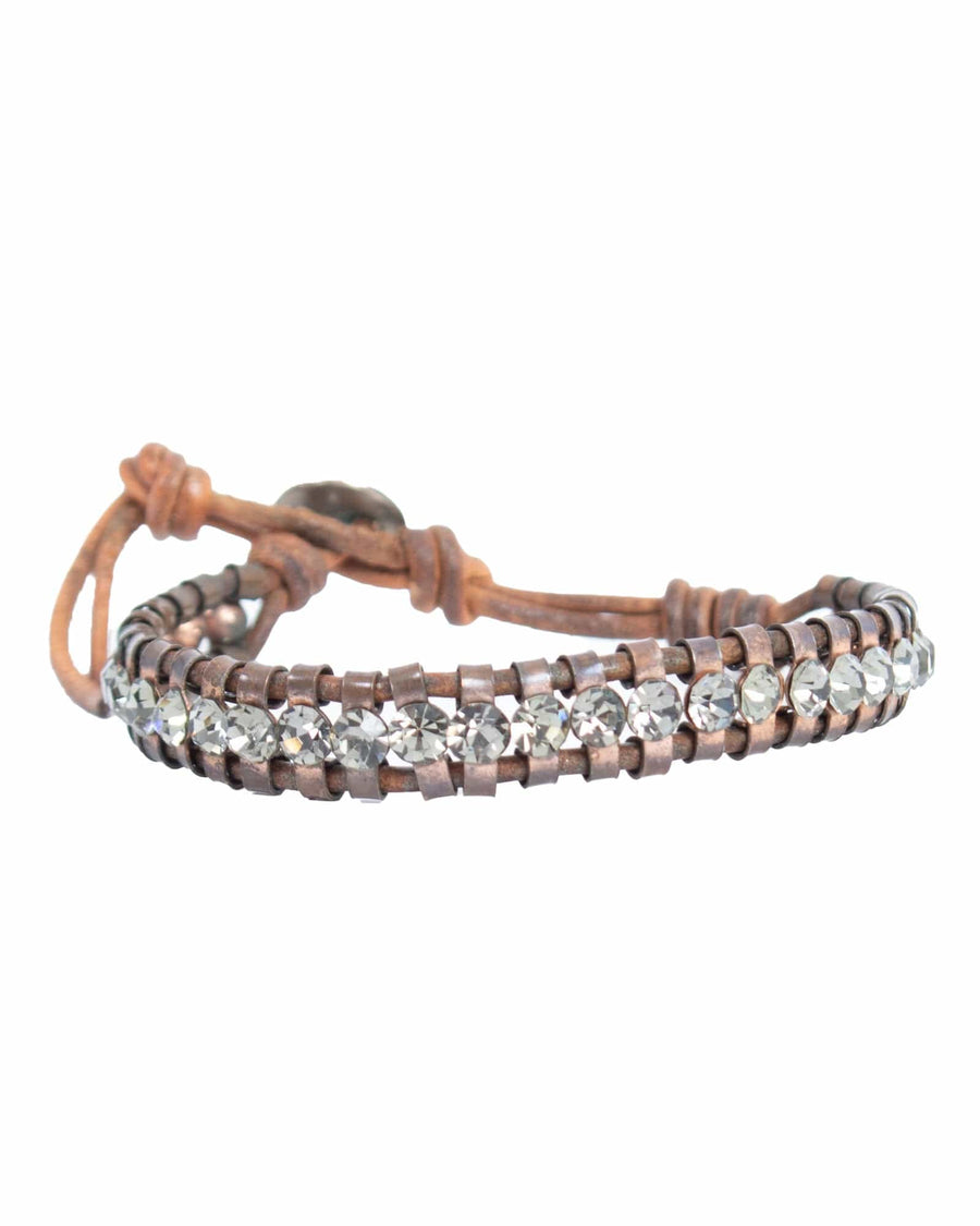 Chan Luu Jewelry One Size Grey Crystal Bracelet