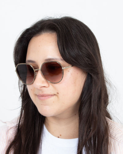 Chanel Accessories One Size Gradient Round Sunglasses
