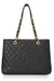 "Chanel Black Quilted Caviar Grand Shopping Tote"