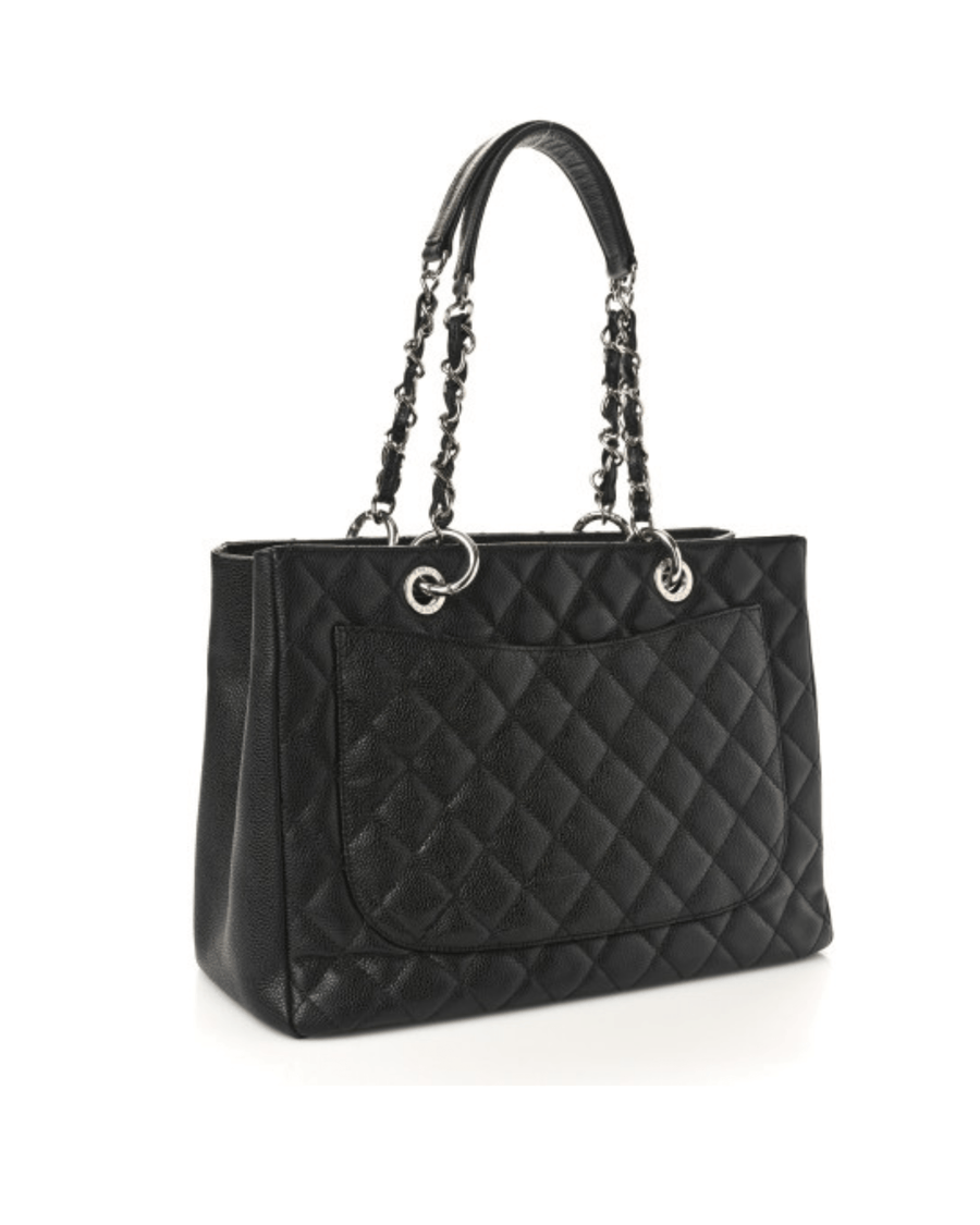 Chanel Bags One Size CHANEL Caviar Grand Shopping Tote GST Black