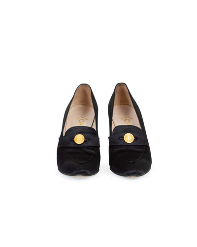 Chanel Shoes XS | 6 I 36 Satin Noir Heels