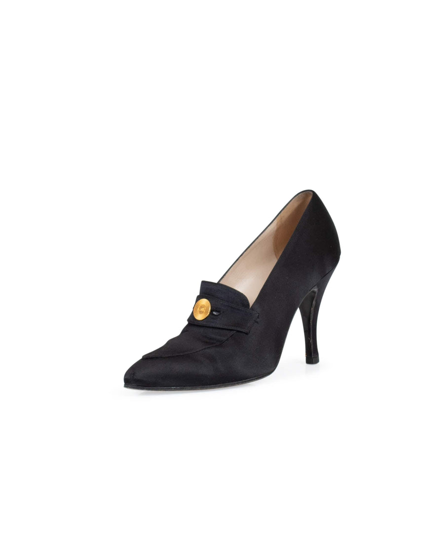 Chanel Shoes XS | 6 I 36 Satin Noir Heels