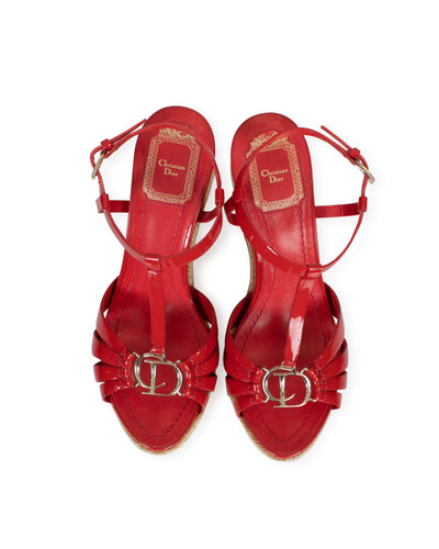 Christian Dior Shoes Small | US 7 Red Patent Wedges