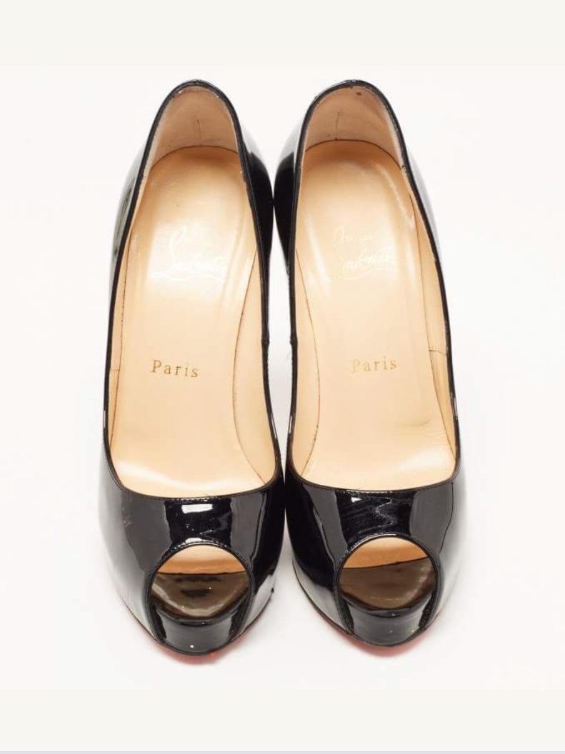 Christian Louboutin Shoes Large | US 39 1/2 Black Patent Leather Heels