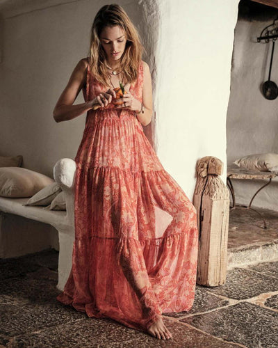 CHUFY Clothing Medium | US 6 x Mango "Dedalera" Maxi Dress
