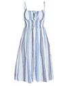 Ciao Lucia Clothing Small Gabriela Striped Cotton Gauze Midi Dress