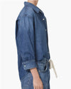 Citizens of Humanity Clothing Small "Kayla Shrunken Denim Button-Up Shirt"
