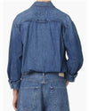 Citizens of Humanity Clothing Small "Kayla Shrunken Denim Button-Up Shirt"