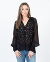 Cleobella Clothing Small Embroidered Button Down