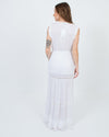 Cleobella Clothing Small Embroidered White Maxi Dress
