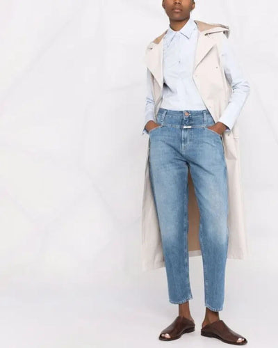 Closed Clothing Small | US 26 Closed X-Lent Tapered Leg Denim Jeans In Blue