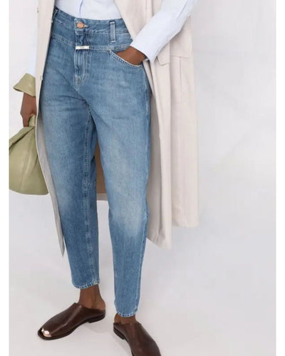 Closed Clothing Small | US 26 Closed X-Lent Tapered Leg Denim Jeans In Blue