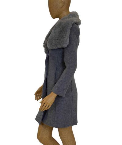 Club Monaco Clothing XS Faux Fur Trim Peacoat