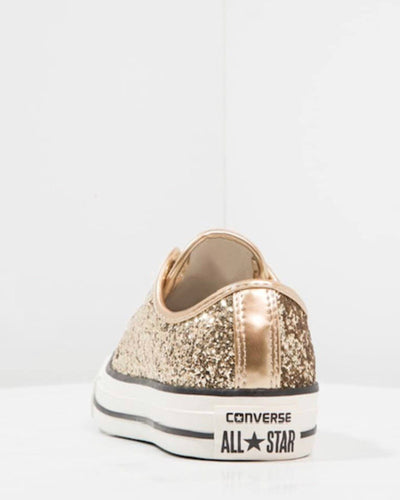 Converse Shoes XS | 5 Gold Glitter Low Top Sneakers