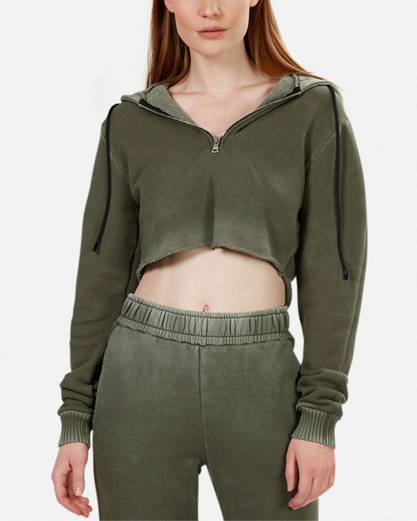 Brooklyn Cropped Hoodie Sweats Set The Revury