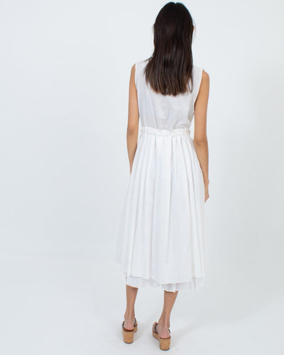 CP Shades Clothing XS Cream Silk Dress