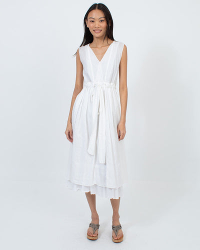CP Shades Clothing XS Cream Silk Dress