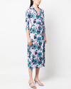 Diane Von Furstenberg Clothing XL Diane Von Furstenberg Floral- Print Silk Dress