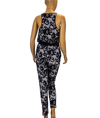 Diane Von Furstenberg Clothing XS | US 0 Black "Shany" Lace Jumpsuit