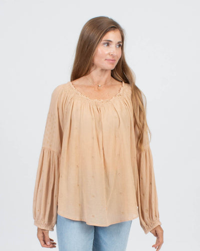 DÔEN Clothing XS Embroidered Blouse
