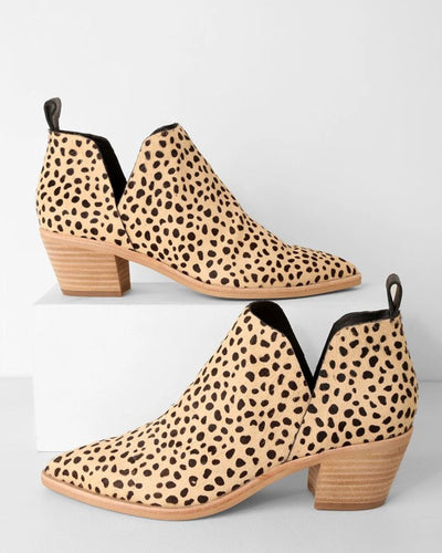 Dolce Vita Shoes Medium | 7 "Sonni" Leopard Calf Hair Ankle Bootie