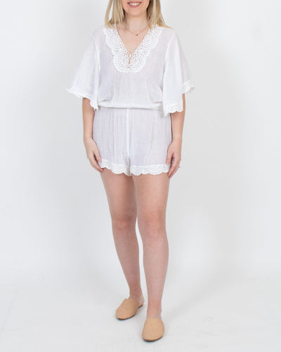 Eberjey Clothing Medium Crochet Cover Up Romper