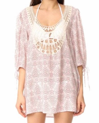 Eberjey Clothing Medium Floral Crochet Cover-Up