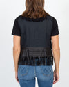 Elie Tahari Clothing Small Fringe Vest