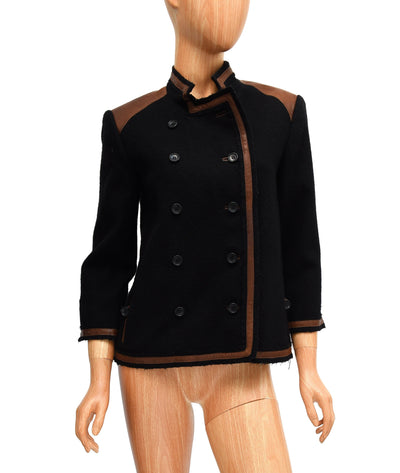 Elizabeth and James Clothing XS | US 2 Cropped Sleeve Military Jacket